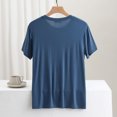 thumbnail image 5 of Timegard Womens Pajamas Sets Plus Size Short Sleeve Loose Tee Cinch Bottom Pants Comfy Pjs Outfits Homewear, 5 of 5