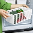 thumbnail image 1 of Up to 60% Off! Gspmoly Large Storage Basket Snack Storage Hollow Rectangular Storage Basket Miscellaneous Box Storage Frame Plastic Basket Storage Basket up to 60% Off, 1 of 6