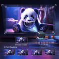 thumbnail image 2 of Lumio Mini Projector with WiFi and Bluetooth,Built-in Apps,Auto Focus,1080P Portable Projector,Supports TV Stick/PS5/HDMI, 2 of 10
