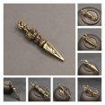thumbnail image 2 of Handcraft Pendant Vintage Rust Resistant Brass Solid Religious Pestle Prayer Pendants for Home, 2 of 9