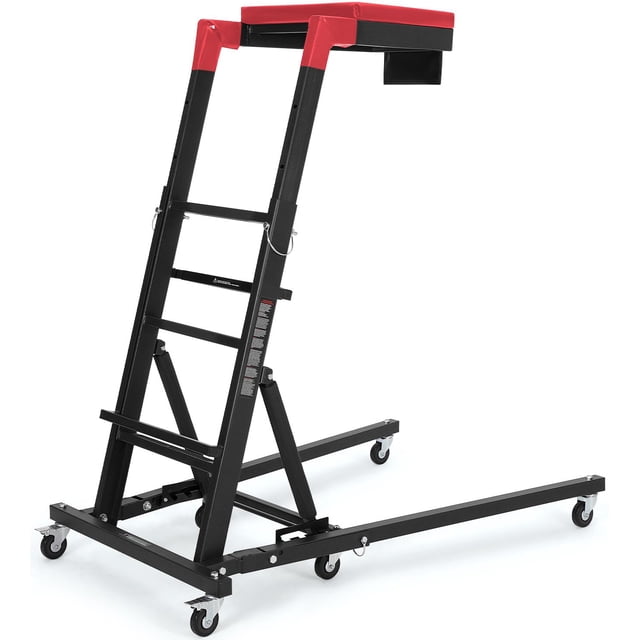 Kojooin Rampe Supérieure, Hauteur Réglable 48 Pouces-68 Pouces, Capacité de 400 Lb, Rampe Automobile Haute avec 6 Roues Pivotantes, Rampe Supérieure Pliable Robuste pour Garage et Atelier