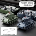 thumbnail image 4 of 1/64 Scale Mini Remote Control Tank with 24G Infrared and Rotating Turret for Teens and Adults Educational Toy, 4 of 4
