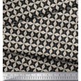 thumbnail image 2 of Soimoi Polyester Crepe Fabric Dot & Floral Small Print Fabric by The Yard 52 Inch Wide, 2 of 3