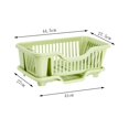 thumbnail image 2 of Égouttoir à Vaisselle Support de Rangement de Cuisine, Fournissant un Grand Support Outils pour Comptoir de Cuisine Armoire Vert, 2 of 9