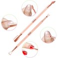 thumbnail image 4 of Cuticle Trimmer with Cuticle Pusher, XUNXMAS Cuticle Remover Cutter Nipper Scissor and Triangle Cuticle Nail Pusher Peeler Scraper, Durable Dead Skin Clipper Manicure Pedicure Tools (Rose Gold), 4 of 13