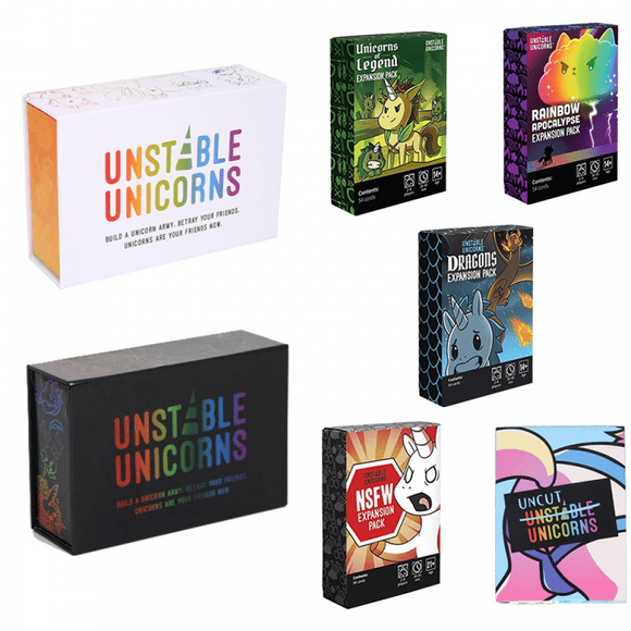 Jeu de Cartes Unstable Unicorns - un Jeu de Cartes Stratégique et un Jeu de Fête pour Adultes et Ados