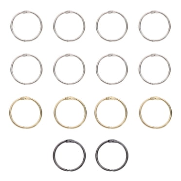 14Pcs Loose Leaf Binder Rings Metal Binder Rings 30 mm Binder Rings Notebook Binder Accessories