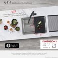 thumbnail image 4 of Stylish 16 7/8" Black Workstation Cutting Board, 4 of 11