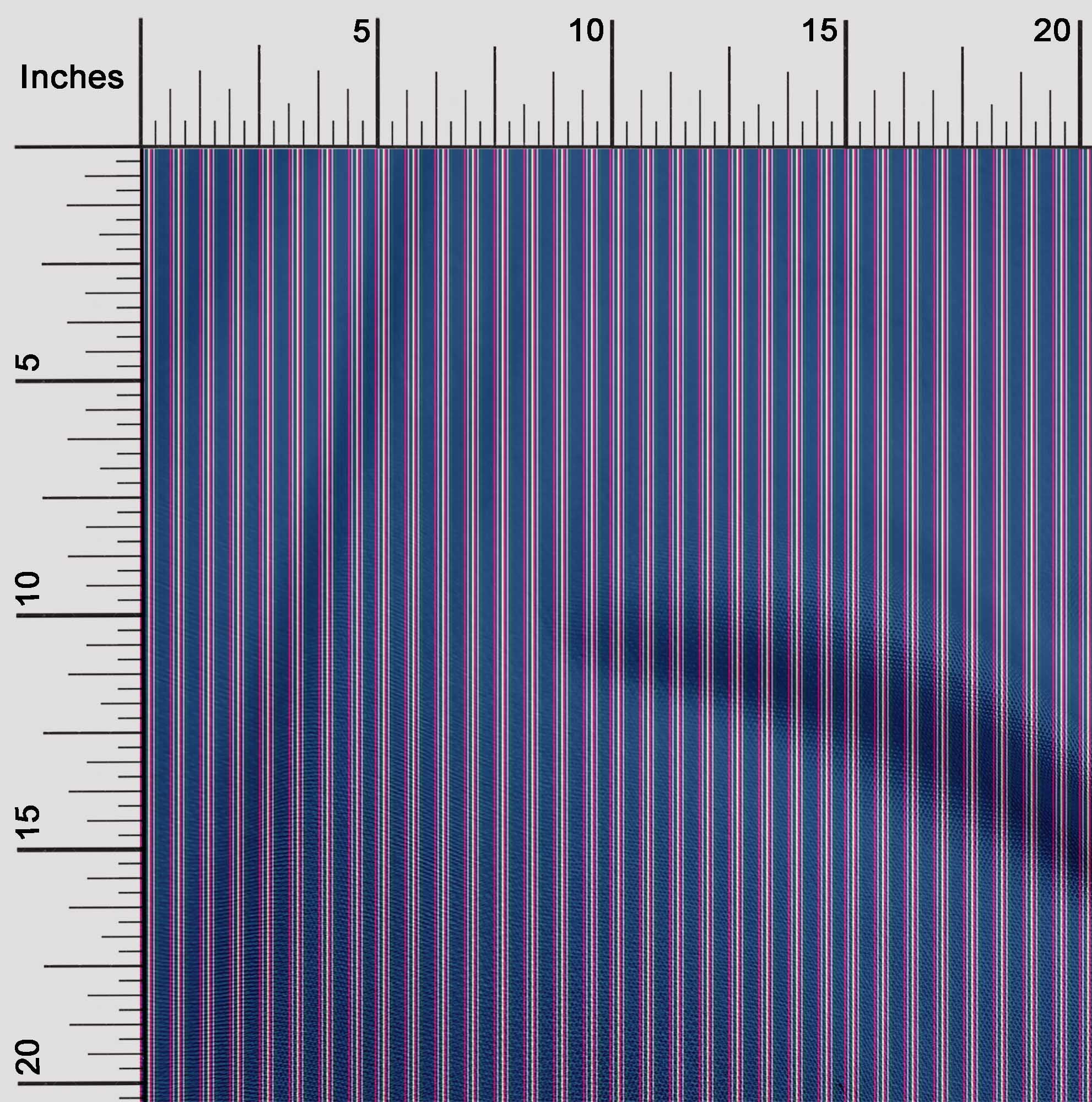 oneOone Tissu en Coton Flex à Rayures Verticales pour Couture, Largeur 40 Pouces