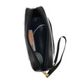 thumbnail image 2 of Cuir Portable Voyage Small Makeup Bag, Multifonctions Rangement Bag, Bohème Simple Rond Crayon Cas, 2 of 4