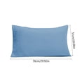 thumbnail image 3 of Fridja Queen Size Pillow Cases Set of 2, Brushed Microfiber Pillowcases with Envelope Closure, Solid Color Super Soft Breathable Shrinkage and Fade Resistants Pillowcase (Blue, 20x36 Inch), 3 of 6