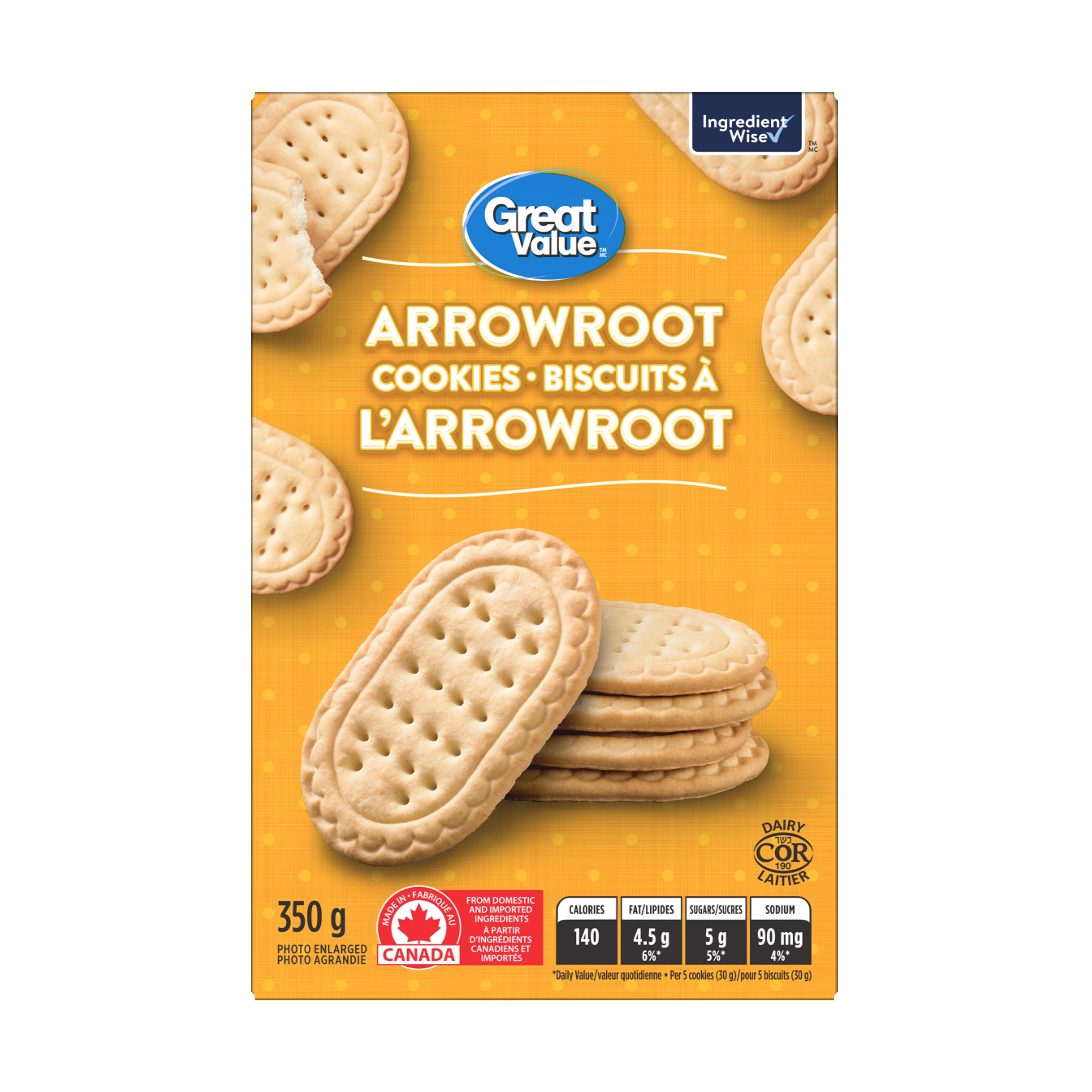 Great Value Arrowroot Cookies, 350g