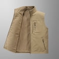 thumbnail image 4 of Birdeem Mens Thin Workwear Solid Color Stand Collar Sleeveless Jacket Tank Tops, 4 of 4