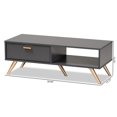 thumbnail image 2 of Baxton Studio Kelson Table Basse en Bois Fini Gris Foncé et Or, 2 of 11