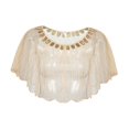 thumbnail image 2 of Châle pour Femmes, Robes Portefeuille, Châle Décontracté, Châle de Soirée à Paillettes à la Mode, Cape Beige Doré, 2 of 7