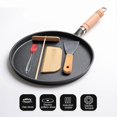 thumbnail image 2 of 26Cm Thickened Cast Iron Non-Stick Frying Pan Cake Pancake Crepe Maker Flat Pan, 2 of 8