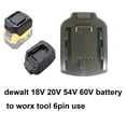 thumbnail image 1 of Battery adapter for De*walt 18v 20V 60V Battery use on Worx-6Pin Power tools, 1 of 3