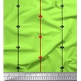 thumbnail image 2 of Soimoi Green Poly Georgette Fabric Pannahazar Jamdani Printed Fabric 1 Yard 42 Inch Wide, 2 of 2