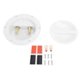 thumbnail image 2 of 6- 32V Electric Agitation Fishing Junction Box, Water Boat Junction Box for RVs Yachts Ships, White ABS Metal Cable Terminal Connector with Electric Reel Power Supply Base,, 2 of 7