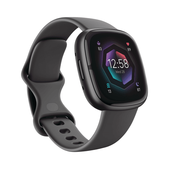 Boîte Ouverte - Fitbit Sense 2 Montre Intelligente Avancée de Santé et de Mise en Forme avec GPS, ECG, EDA, Suivi du Sommeil