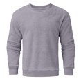 thumbnail image 4 of DPTALR Hommes Hauts Décontractés Confortables Manches Longues Col Rond Chandail en Molleton, 4 of 4