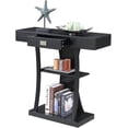 thumbnail image 3 of Convenience Concepts Newport Table Console Harri, Fini Bois Noir, 3 of 4