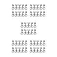 thumbnail image 3 of Maytalsory 10pcs Metal Carabiners Lobster Claw For Keychain - Strong And Functional Accessories For Easy Key Gun black 5Set, 3 of 6