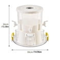 thumbnail image 3 of Oleegame 1PC Blue Juice Cold Kettle With Faucet Beverage Dispenser With Spigot Ice Tea Juice Pitcher 4 Compartment Beverage Container For Kitchen Gold, 3 of 9