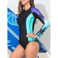 thumbnail image 4 of Charmo Womens Rash Guard Shirt Long Sleeve Raglan Sun Protection Swim Shirt Bathing Suit UPF 50+, 4 of 7