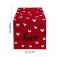 thumbnail image 3 of Boovnll Valentines Day Table Runner, 13x91" Valentine's Day Printing Table Runner, Valentines Table Runner for Holiday Kitchen Dining Table, Party Decor, Valentines Day Decorations, 3 of 5