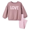 thumbnail image 1 of George Toddler Girls' Two Piece Sweatshirt Set, 1 of 2
