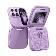 LNGOOR 2024 New Mini Flip Mobile Phone 2 SIM Card Small Display Foldable Cell C9L4