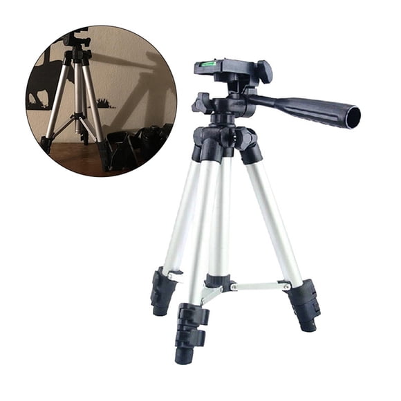 MasteelfCA Portable Aluminum Alloy Mobile Phone Camera Triangle Bracket Adjustable 3-section Tripod Stand