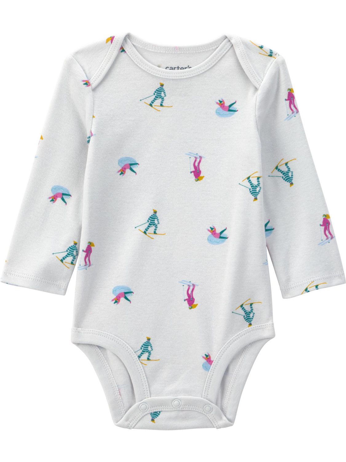 Carter's Child of Mine Baby Girl 2-Piece Skiers Overall and Top Set
