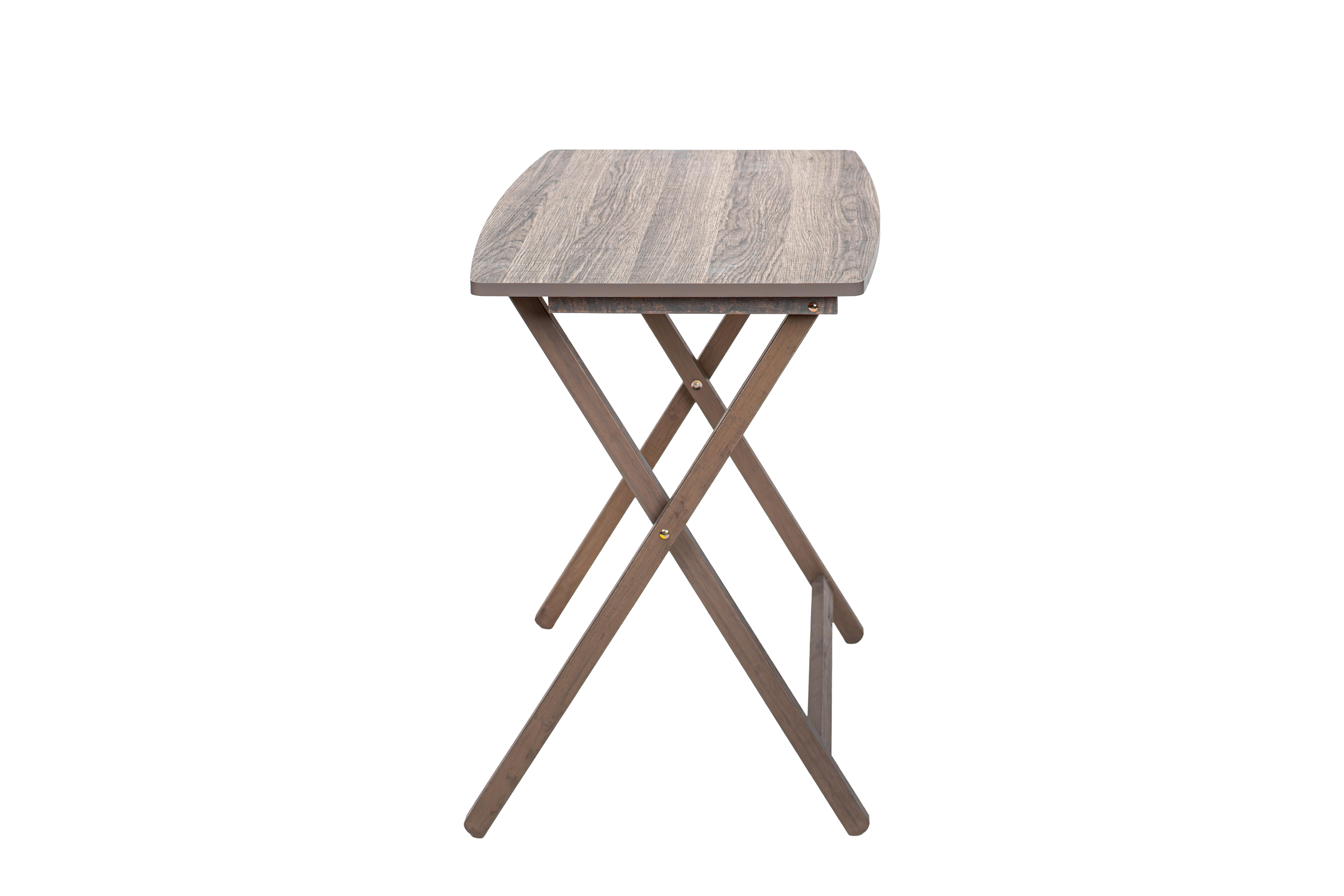 Mainstays Table plateau très grand format Gris rustique