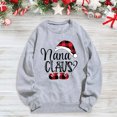 thumbnail image 1 of TIMIFIS Hauts de Noël pour Femmes Décontractés Lettre Père Noël Chapeau Imprimé Col Rond Chandail Chandails Hiver Manches Longues Chandail en Molleton Cadeaux de Noël, 1 of 3