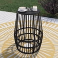 thumbnail image 1 of Table d’appoint en osier pour patio HOMETRENDS – Noir, 1 of 10