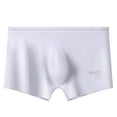 thumbnail image 2 of RXIRUCGD Mens Underwear Men's Solid Color Ice Silk Seamless One Piece Boxer Briefs, 2 of 3