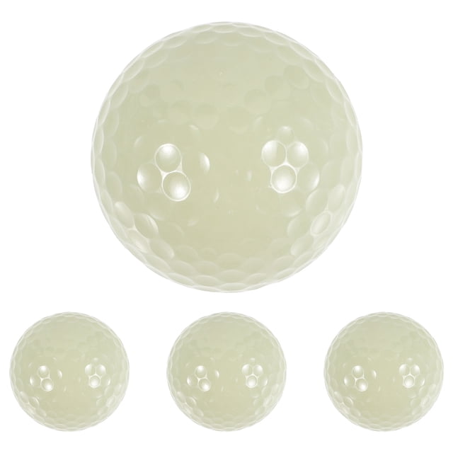 SHISUYAN 4pcs Glow In The Dark Golf Balls Reusable Golf Training Balls Smooth Fluorescent Golf Balls