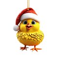 thumbnail image 2 of Meitianfacai Cute Rooster Car Pendant Home Tree Decoration Christmas Tree Ornament Home Decor, 2 of 6