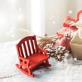 thumbnail image 3 of Vintage Christmas Decorations,Christmas Mini European Wooden Vintage Rocking Chair Small Cloth Doll Miniature Furniture Chair Props Pendant Model,Mini Christmas Ornaments, 3 of 6