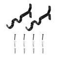thumbnail image 4 of Mainstays 3/4” & 1" Matte Black Double Curtain Rod Bracket Set (2 Pack), 4 of 4