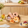 thumbnail image 5 of Imitation Rattan Fruit Plates Hand-woven Japanese Bread Basket Steamed Bun Basket Living Room Home Storage Basket Rattan Tray, 5 of 5