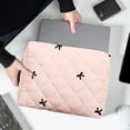 thumbnail image 3 of Sac de Rangement Portable pour Ordinateur Portable Tablette avec Nœud Brodé Mignon pour Accessoires de Maison, 3 of 4