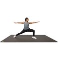 thumbnail image 3 of POGAMAT Premium Large Exercise Mat - 6 ft X 4 ft X 1/4"" Thick Durable Workout Mat For Home Gym Flooring - Works Great For All Cardio Yoga Mat Exercise Bike Mat - Use With Or Without Shoes, 3 of 5