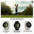 thumbnail image 2 of Garmin Approach S50, Advanced Golf GPS Smartwatch, AMOLED Display, On-Course Features, Wrist-Based Heart Rate, Cream Gold Aluminum Bezel with Ivory ComfortFit Nylon Band, 2 of 8