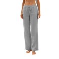 thumbnail image 2 of Nuoqisi Women Linen Pants Wide Leg Palazzo Pants Cotton Linen Drawstring Summer Pants with Pockets, 2 of 5