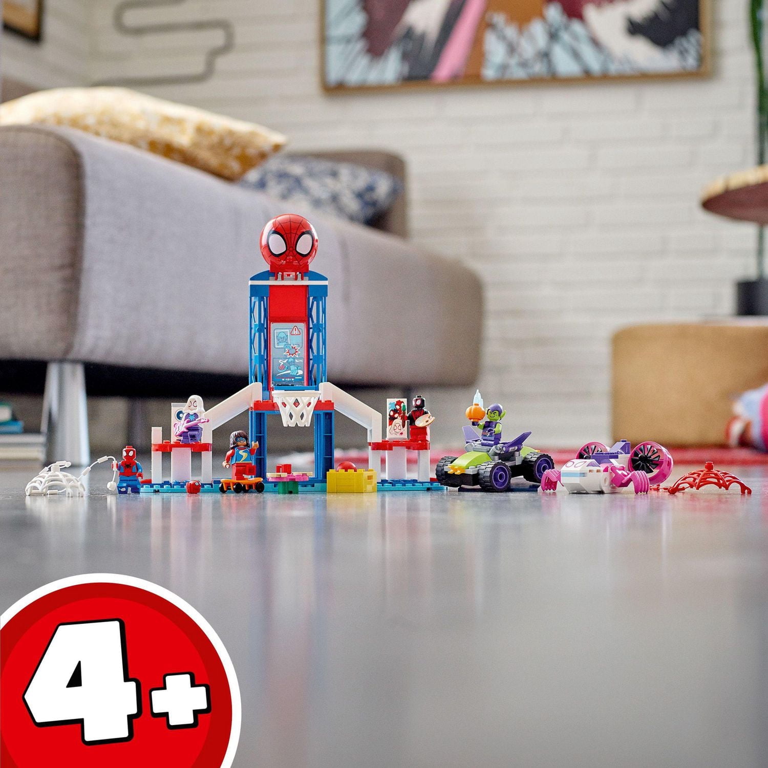 LEGO Marvel Spider-Man et ses amis extraordinaires Le repaire en toile de Spider-Man 10784 (155 pièces)