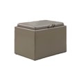 thumbnail image 1 of Convenience Concepts Designs4Comfort Accent Storage Ottoman - Gray | 143523GY, 1 of 2