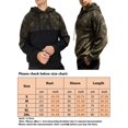 thumbnail image 2 of MAWCLOS Mens Pullover Camouflage Sweatshirt Drawstring Hoodies Fleece Fall Long Sleeve Hooded Tops Army Green M, 2 of 6